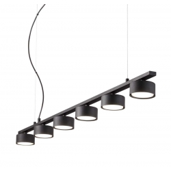 MINOR SP6 CZARNA LAMPA WISZĄCA  235486 Ideal-Lux